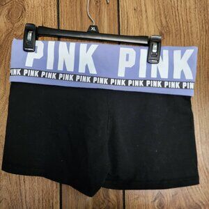 Victoria’s Secret "PINK" Purple Foldover Yoga Shorts-Lg-NWOT
